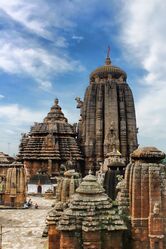 Lingaraja Temple built by the Somavanshi king Jajati Keshari.