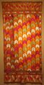 Phulkari from Punjab, India, 20th century, khadi, silk, plain weave, embroidery, Honolulu Museum of Art