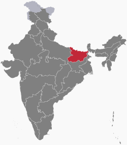 Bihar is located in the east of India, bordering Nepal